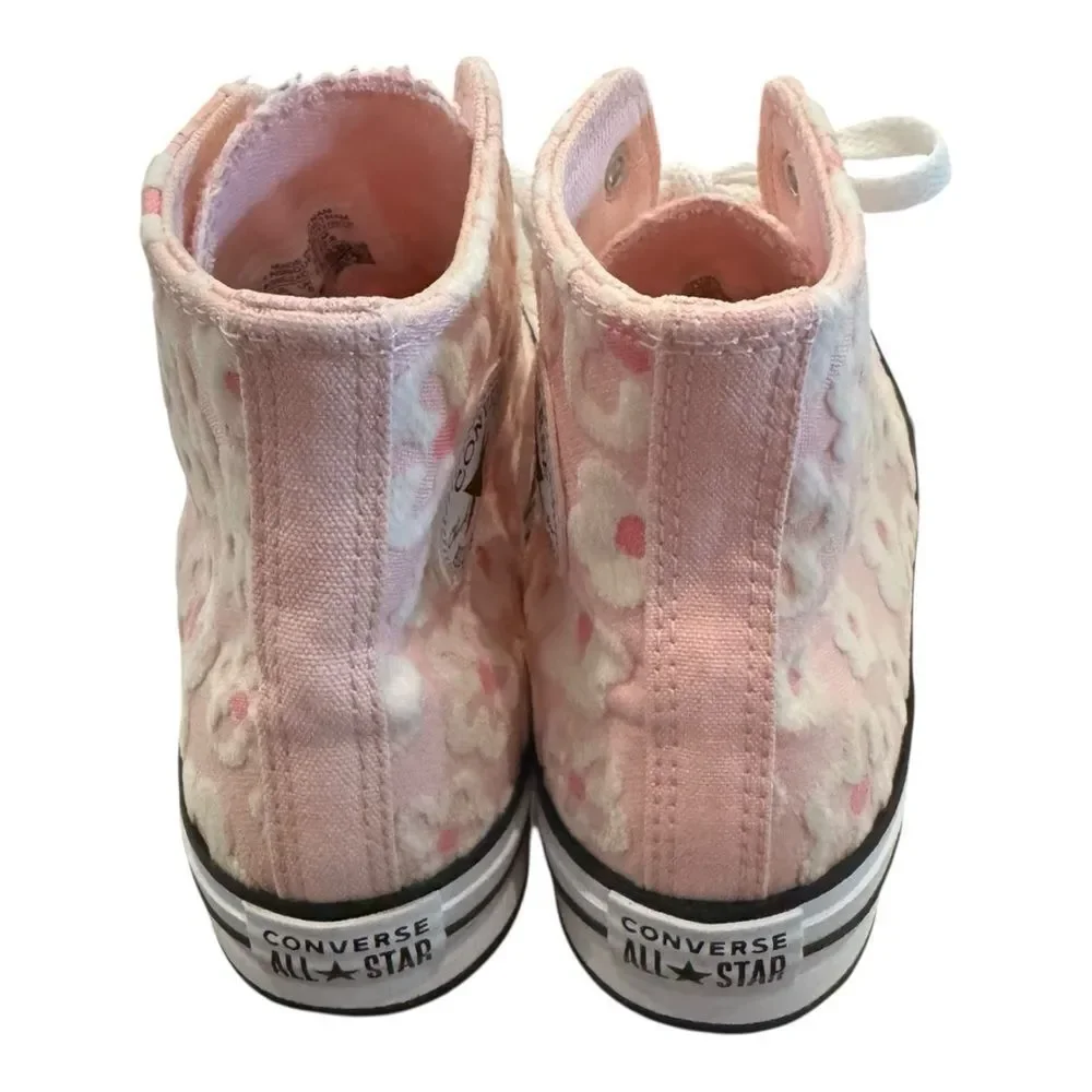Converse Kids Chuck Taylor All Star Lift Platform Floral Chenille Sneakers 5.5